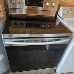 SAMSUNG STAINLESS STEEL GLASSTOP STOVE.....$ 300