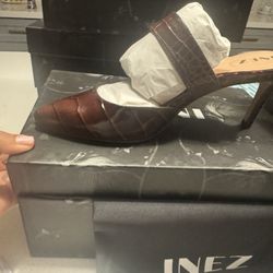 Brand New Made In Spain, Crock, Mules, Black, And Mocha