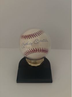 Mickey Mantle Yankees Autographed Baseball