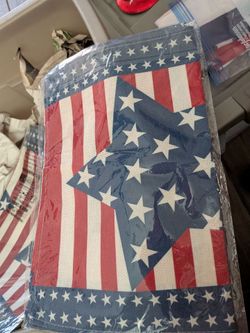 Fourth of July Patriotic cloth table runner