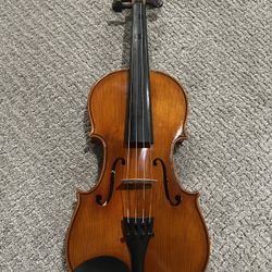 Violin, Bow, Case, And Accessories 