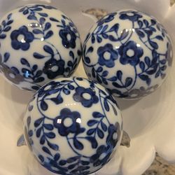 Floral Porcelain Spheres