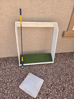 Baseball Bat Stand with Plate