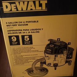 new DeWalt 9 gallon portable wet/dry vac