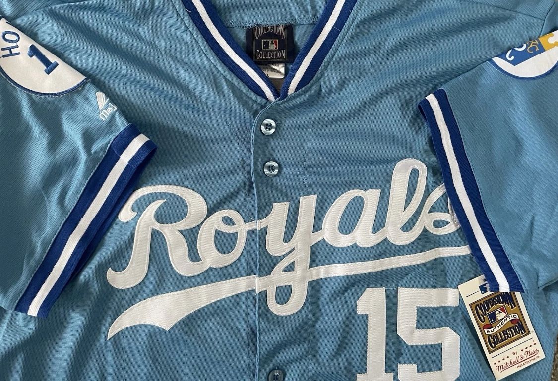 Kansas City Royals Throwback Retro Jersey Men’s Large Carlos Beltran