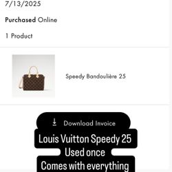 Louis Vuitton Speedy 25