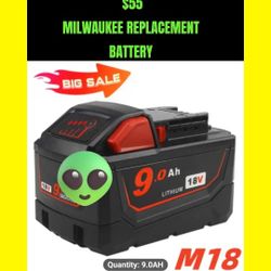 🐦‍🔥 MILWAUKEE REPLACEMENT Batteries 