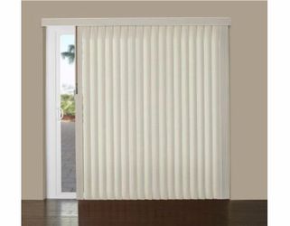 Levolor Custom Cordless S-Shaped Vinyl Vertical Blinds 58”x80”
