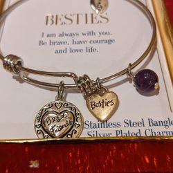 Besties Bangle Charm Bracelet