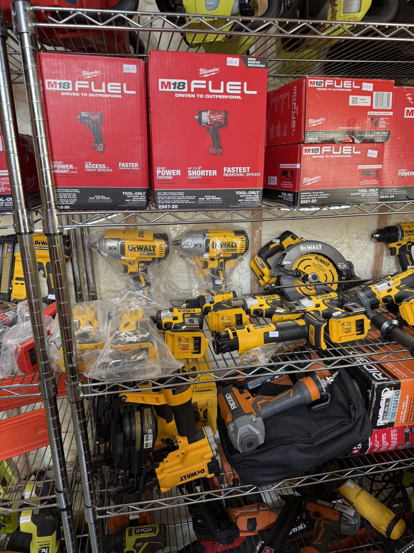 Milwaukee/Dewalt/Ridgid/Ryobi Power Tools