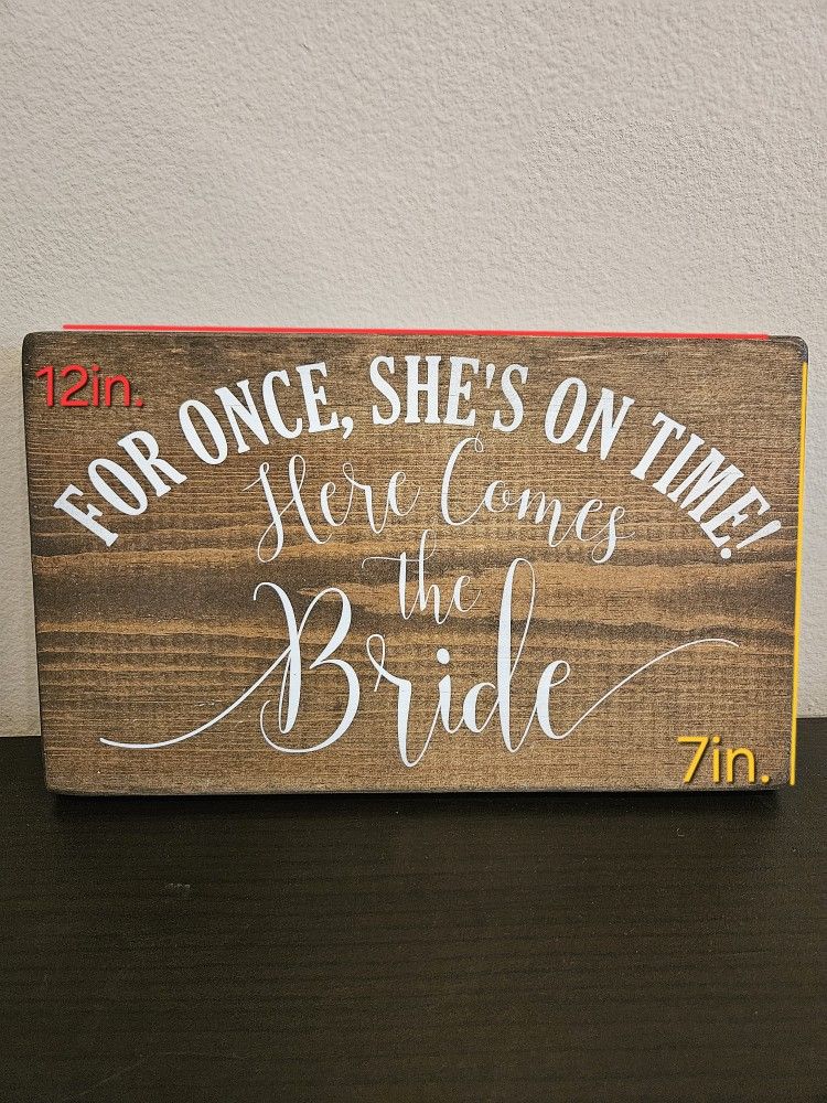 Rustic Wedding Sign/ Letrero de boda rĂºstico