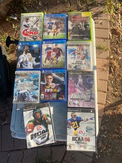 Videos games fifa sports and others 1-13 dollars each cheap working