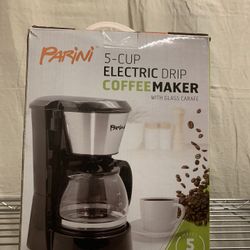 Parini 5 Cup Electric Coffee Maker CM-1015 New