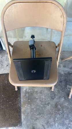 Black Metal Umbrella Base Speaker Stand