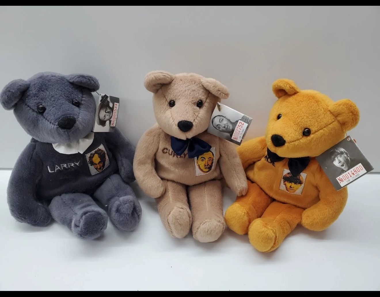 Three Stooges Bears Larry Curly Moe $35
