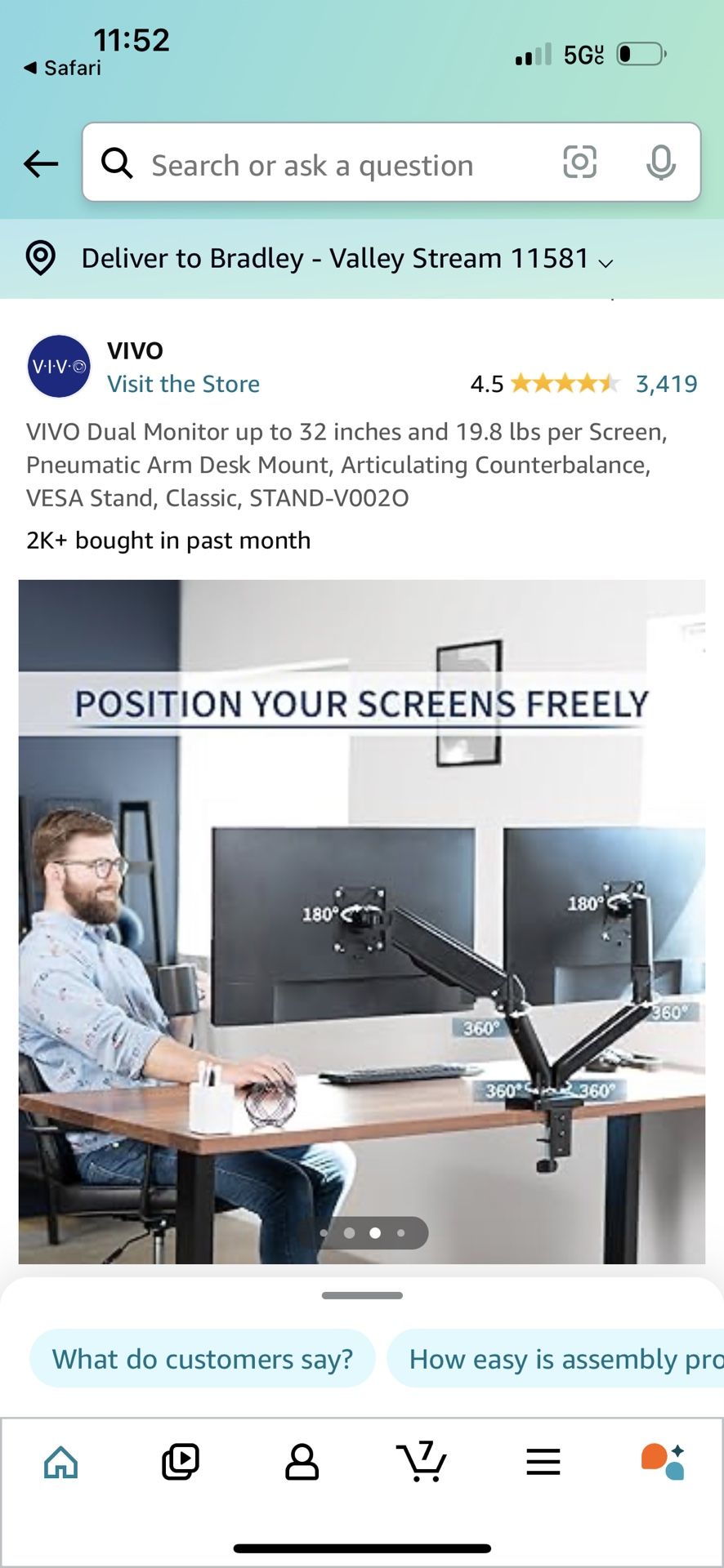 Dual Gaming monitor Stand