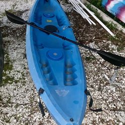 Tandem OceanTech Kayak W/ Anchor & Paddle
