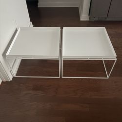 HAY Coffee Tables (Pair) | Matte White