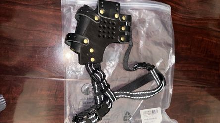 Large dog leather muzzle new