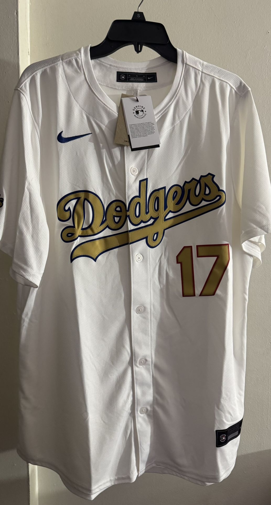 Dodgers Ohtani Jersey Gold