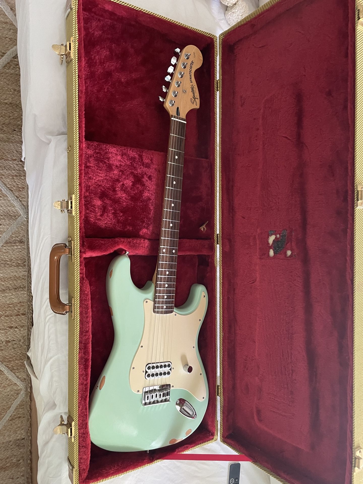 Real 2002 Squier Tom Delonge Stratocaster