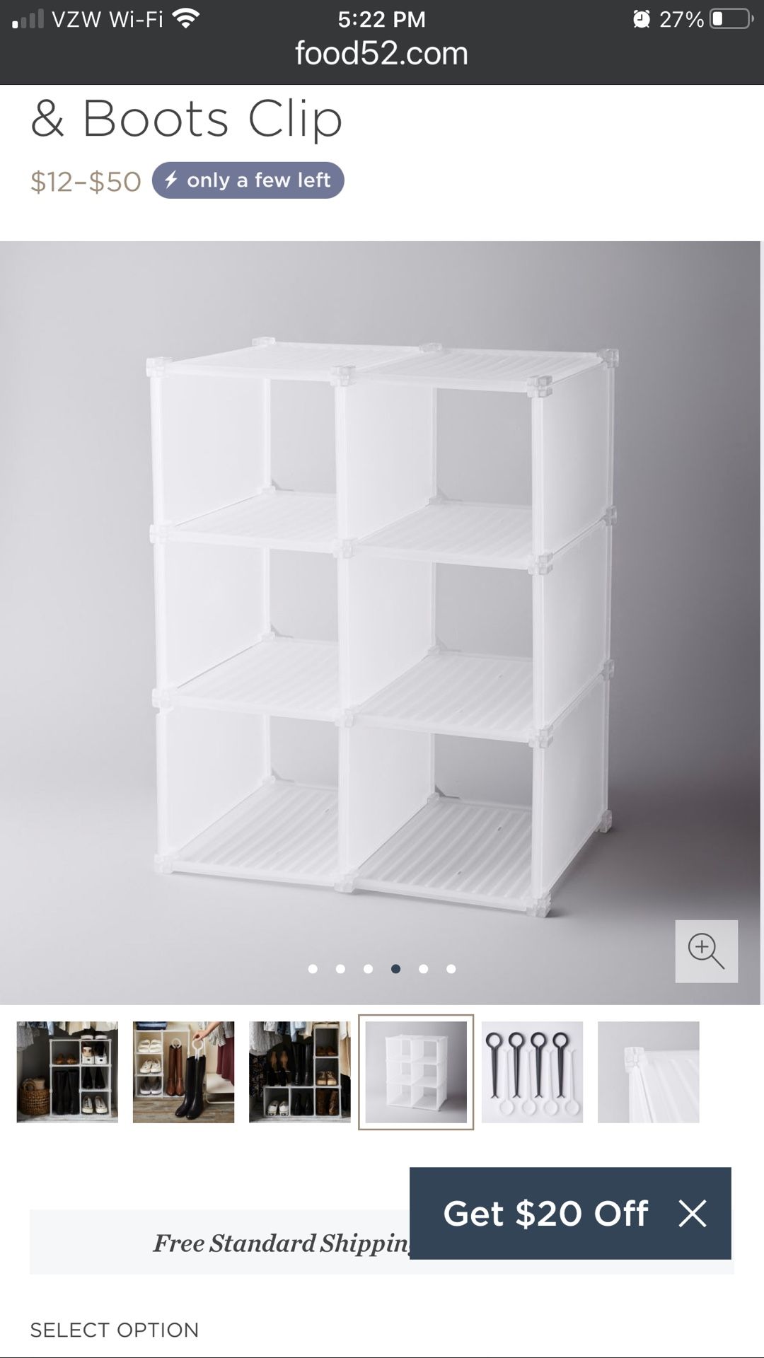 FREE - Food 52 Modular Shoe Storage