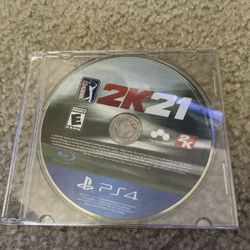 Pga 2k21 Ps4 Used Disc Only With Clear Case