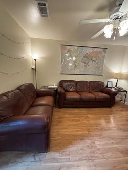 Leather couches