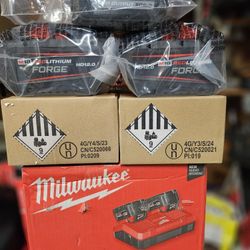 M18 Batteries 12.0 And 8.0 With Double Charger 