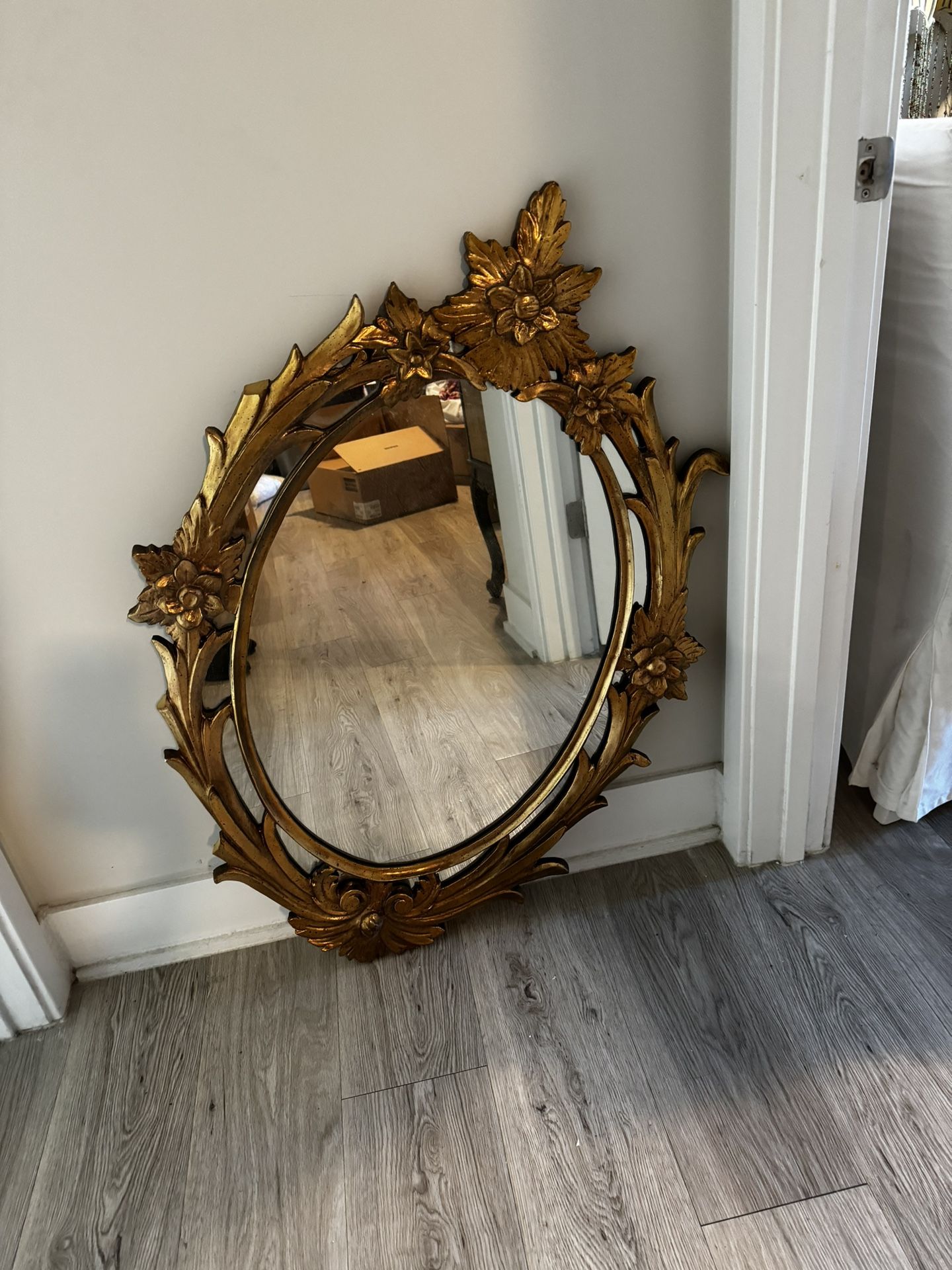 Large Gold Antique Mirror