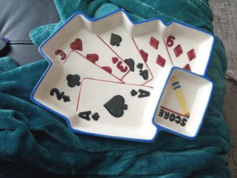 Poker Chip And Dip Tray