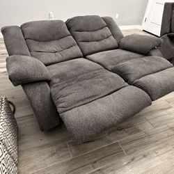 Gray Reclining Loveseats