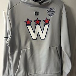 Nike Men's Windbreaker Jacket Hooded Black Silver Zip Lined Colorblock Size M