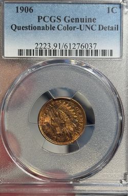 1906 UNCIRCULATED RED INDIAN HEAD CENT!! WOW!