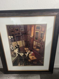 “Bistro” By Juarez Machado Framed