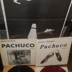 Jonny Chingas Pachuco vol 1 n 2 disco/records. Lowrider classic! "Se me paro" Autograph disco!