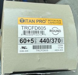 Capacitor TRCFD605 60+5 MFD(440/370VAC) New