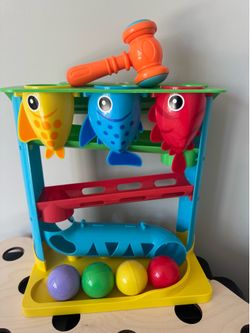 Interactive baby toy- fish ball game