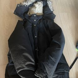 Used Authentic Polo Ralph Lauren Denim & Supply Vintage Black Womens Winter Coat Size XL