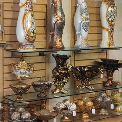 Vases, Trinckets,  Candle Holders, Elephant figurines, Orbs,  etc.. ( NEW ) prices vary by item