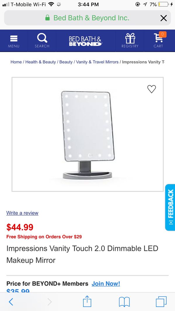 Impressions Vanity Mirror Bed Bath And Beyond Ideas
