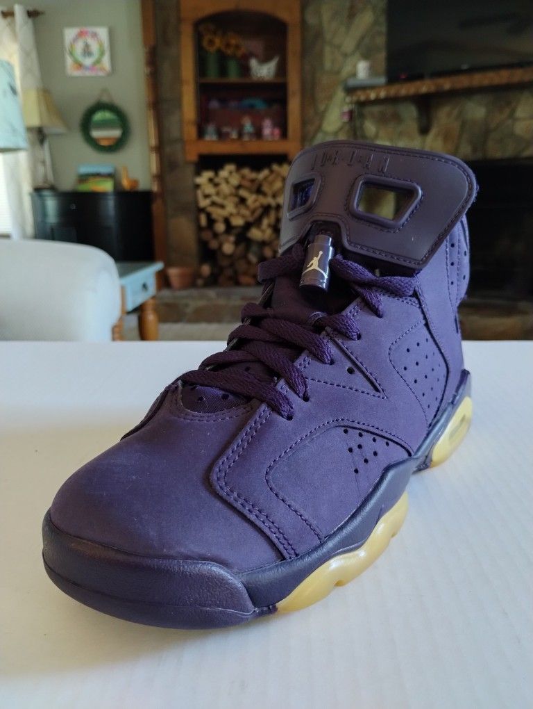 Nike Air Jordan Retro 6 Dark Purple 543390 509 Mens / Boys Sz 6.5Y - Womens Sz 8