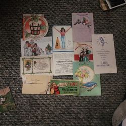 Old Cards And Advertisement Calender F rom 1929 Stuff