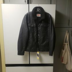 Black Levi's Leather Jacket