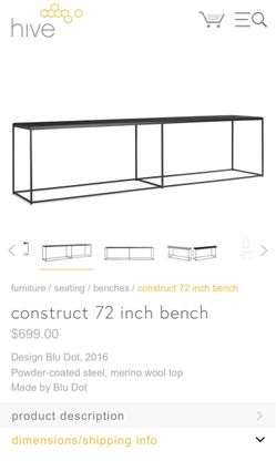 Bludot all metal TV console / stand