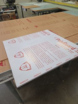 24 x 24 x 3/8 polycarbonate