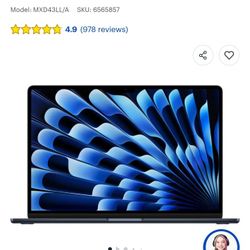 Apple - MacBook Air 15-inch Laptop M3 chip Built for Apple Intelligence - 16GB Memory - 512GB SSD -

Midnight