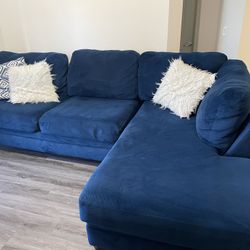 Blue Sectional Couch With Swivel Couch