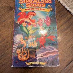 Disneys Sing Along Songs - The Little Mermaid: Under the Sea (VHS, 1990)
