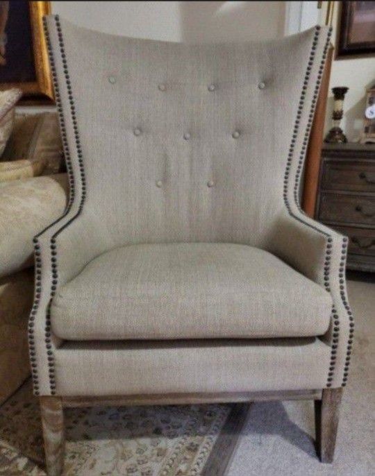 Extra Large Wingback Upholstery Accent Chair